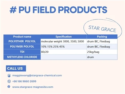Produk unggulan minggu ini memperkenalkan bahan baku berikut untuk bidang PU